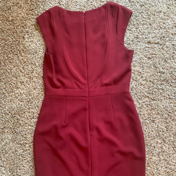 Red/maroon work dress - Picture 3 of 3